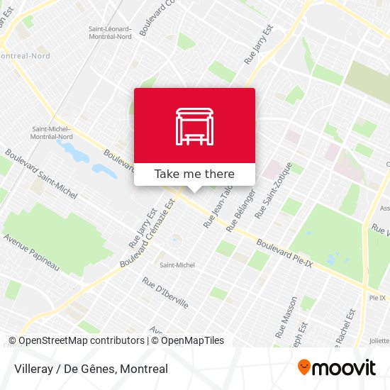 Villeray / De Gênes map