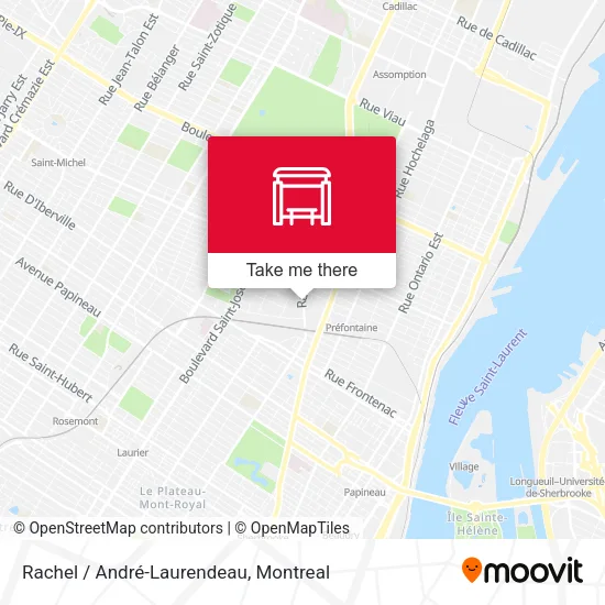 Rachel / André-Laurendeau map