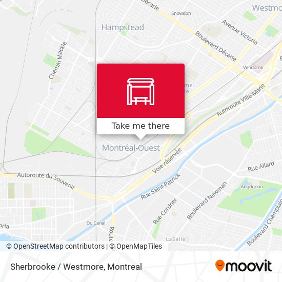 Sherbrooke / Westmore map
