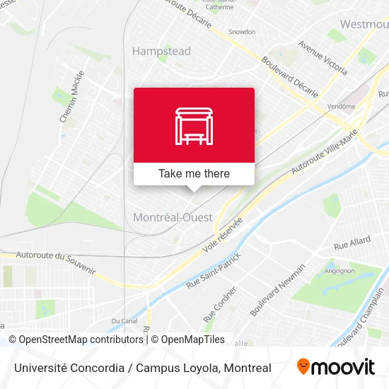 Université Concordia / Campus Loyola map