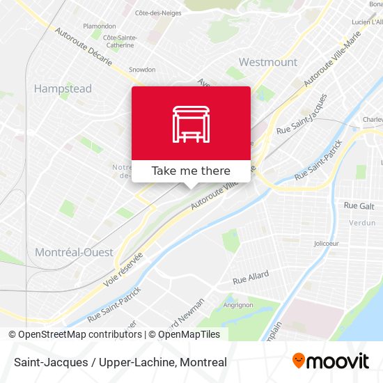 Saint-Jacques / Upper-Lachine map