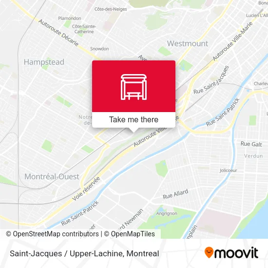 Saint-Jacques / Upper-Lachine map