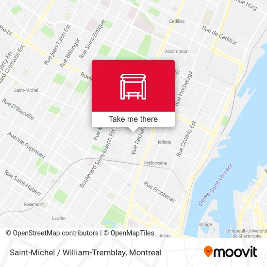 Saint-Michel / William-Tremblay map