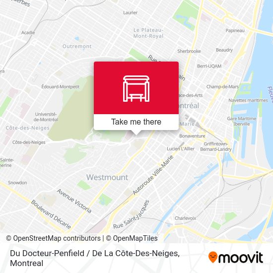 Du Docteur-Penfield / De La Côte-Des-Neiges map