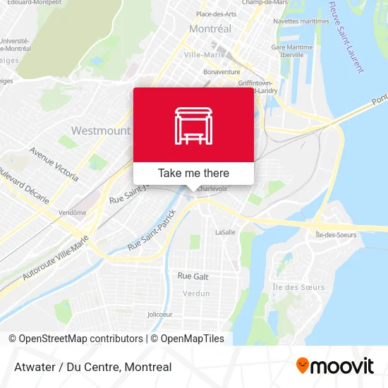 Atwater / Du Centre map