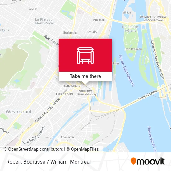 Robert-Bourassa / William map