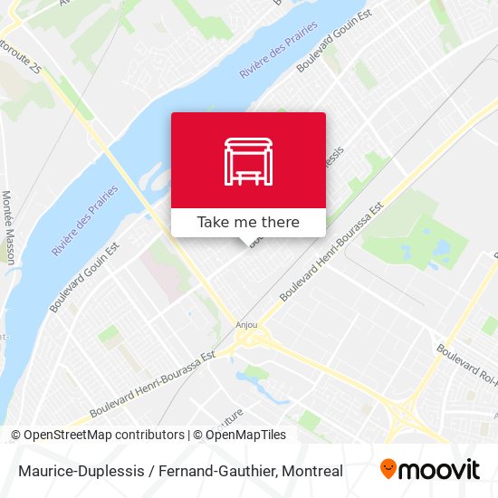 Maurice-Duplessis / Fernand-Gauthier map