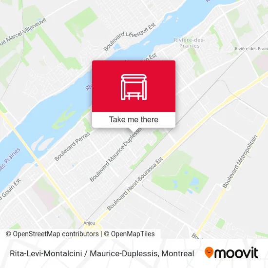 Rita-Levi-Montalcini / Maurice-Duplessis map