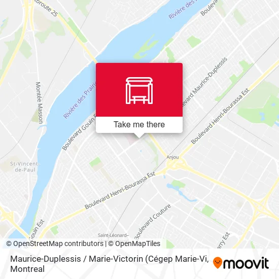 Maurice-Duplessis / Marie-Victorin map