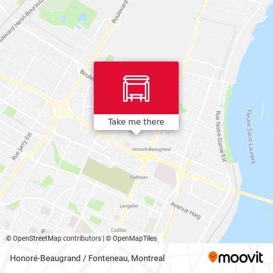Honoré-Beaugrand / Fonteneau map