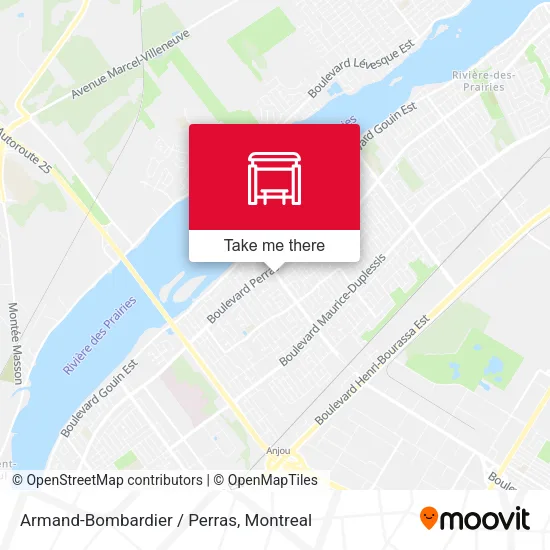 Armand-Bombardier / Perras map