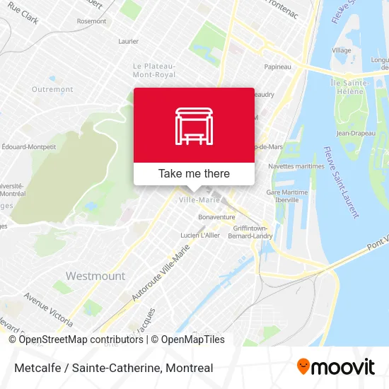 Metcalfe / Sainte-Catherine map