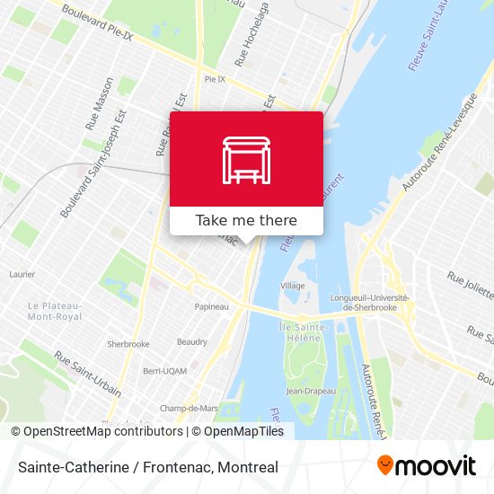 Sainte-Catherine / Frontenac map