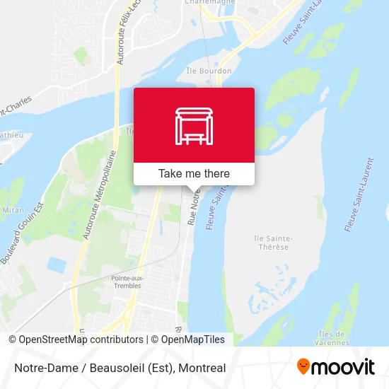 Notre-Dame / Beausoleil (Est) map