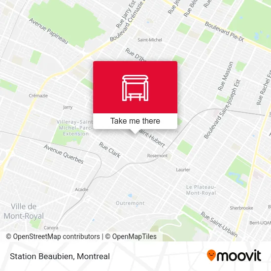 Station Beaubien map