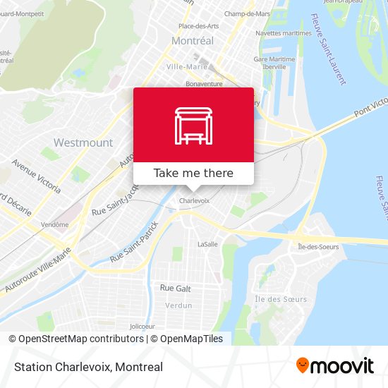 Station Charlevoix map