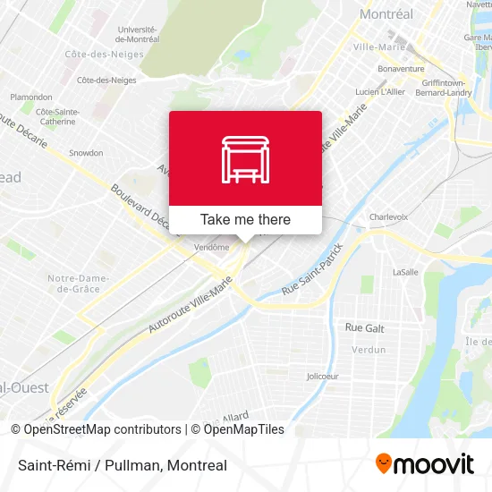 Saint-Rémi / Pullman map