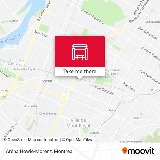 Aréna Howie-Morenz map