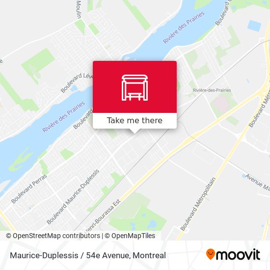 Maurice-Duplessis / 54e Avenue map