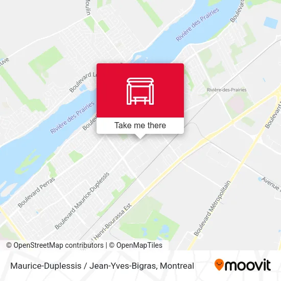 Maurice-Duplessis / Jean-Yves-Bigras map