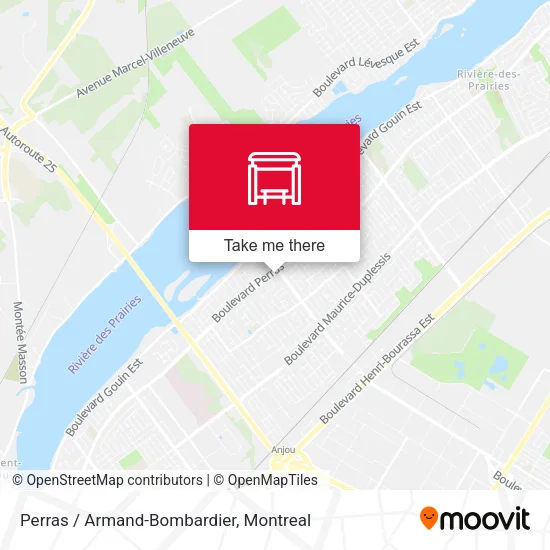 Perras / Armand-Bombardier map