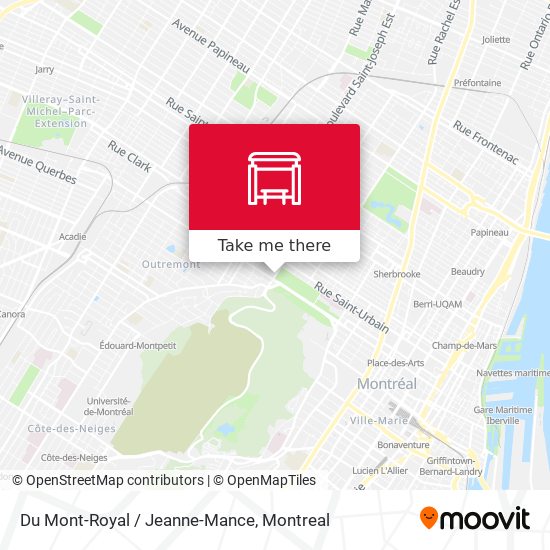 Du Mont-Royal / Jeanne-Mance map