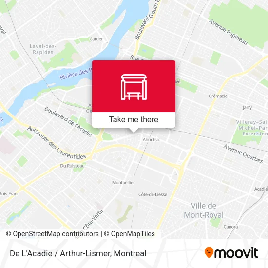 De L'Acadie / Arthur-Lismer map