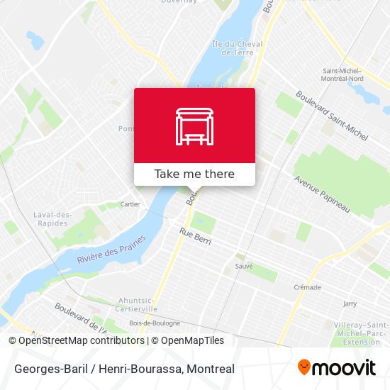 Georges-Baril / Henri-Bourassa map