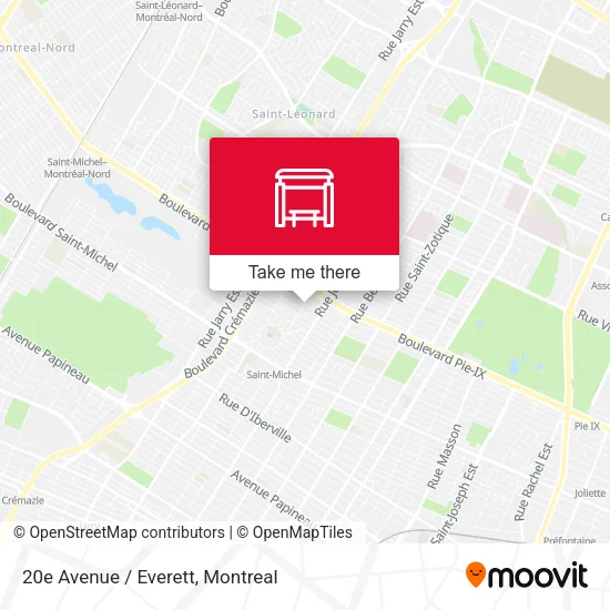 20e Avenue / Everett map