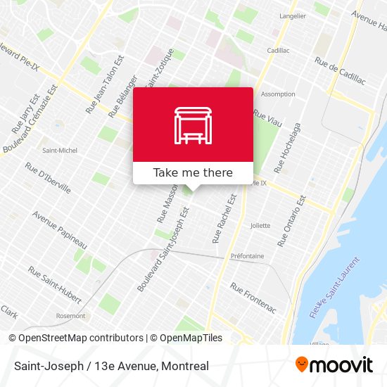 Saint-Joseph / 13e Avenue map