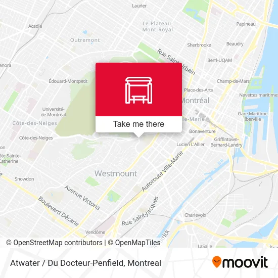 Atwater / Du Docteur-Penfield map