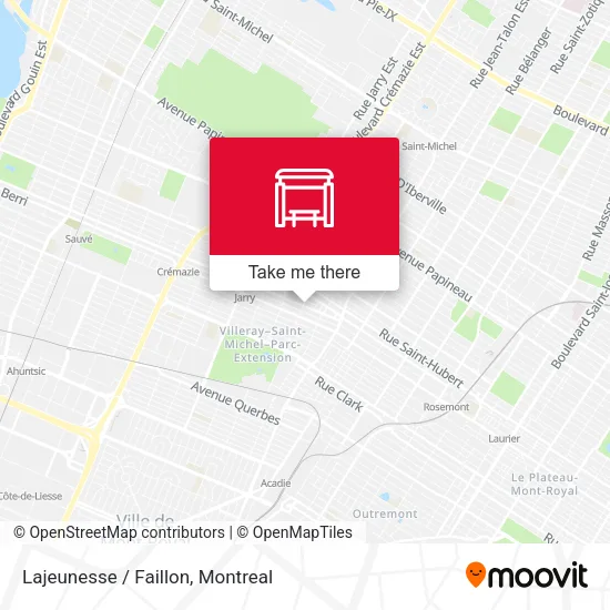 Lajeunesse / Faillon map