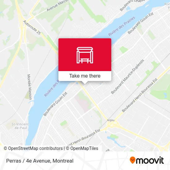 Perras / 4e Avenue map