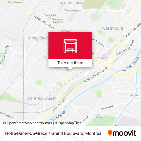 Notre-Dame-De-Grâce / Grand Boulevard map