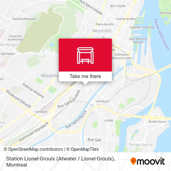 Station Lionel-Groulx (Atwater / Lionel-Groulx) map
