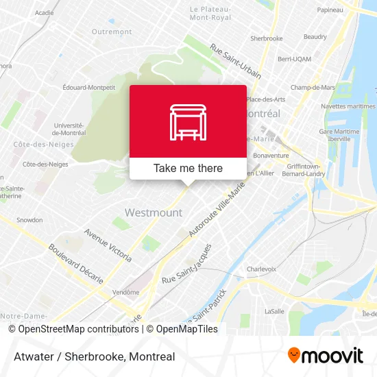 Atwater / Sherbrooke map