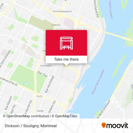 Dickson / Souligny map