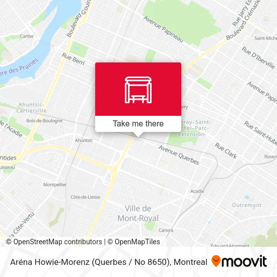 Aréna Howie-Morenz (Querbes / No 8650) map