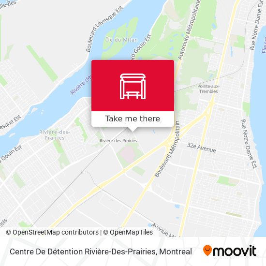 Centre De Détention Rivière-Des-Prairies map