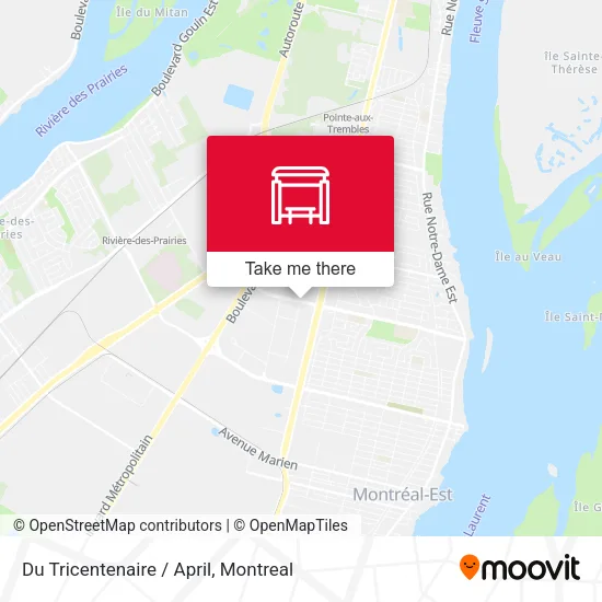 Du Tricentenaire / April map