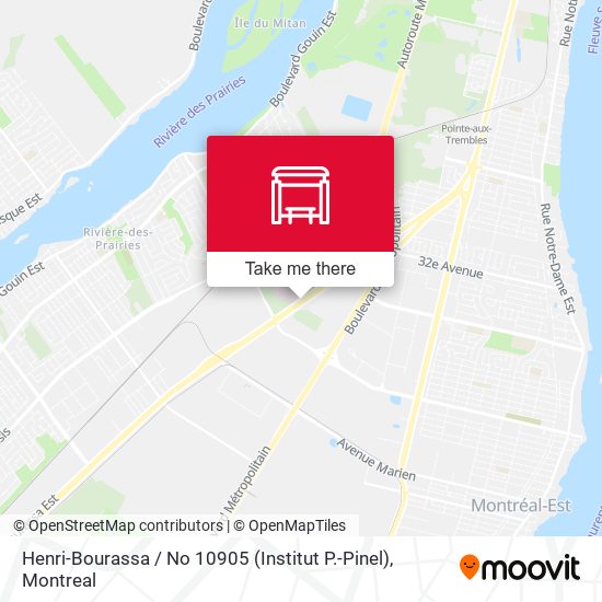 Henri-Bourassa / No 10905 (Institut P.-Pinel) map