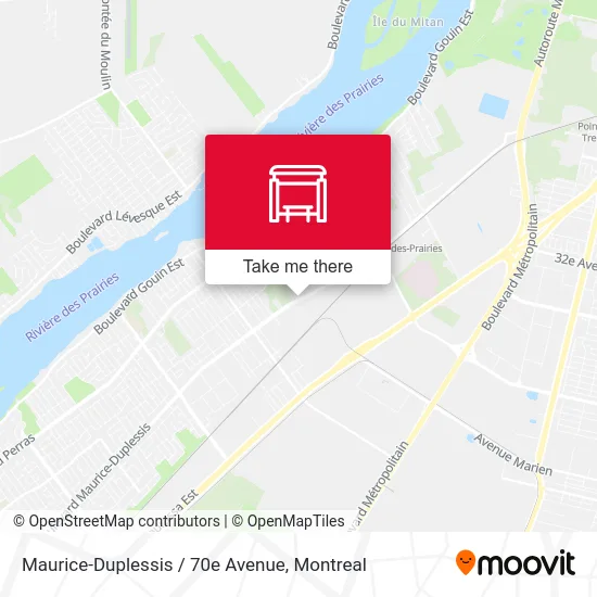 Maurice-Duplessis / 70e Avenue map