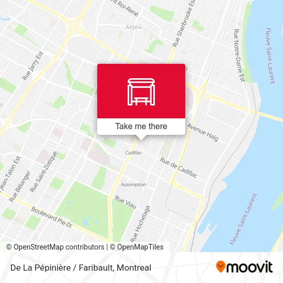 De La Pépinière / Faribault map