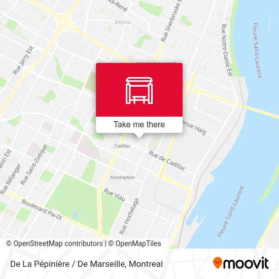 De La Pépinière / De Marseille map