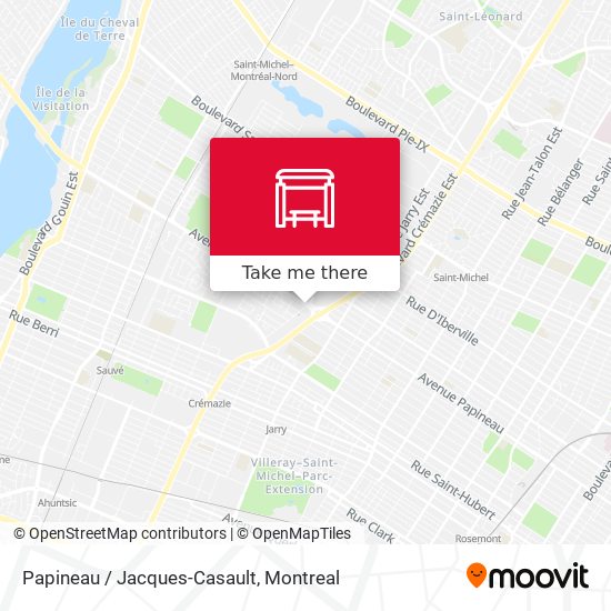 Papineau / Jacques-Casault map