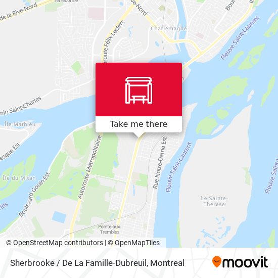 Sherbrooke / De La Famille-Dubreuil map