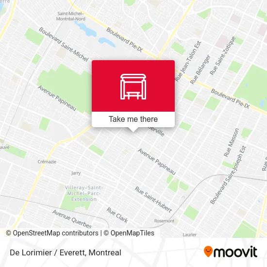 De Lorimier / Everett map