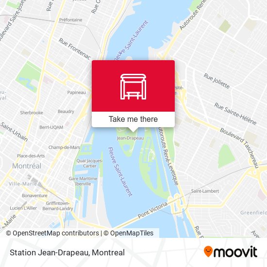 Station Jean-Drapeau map
