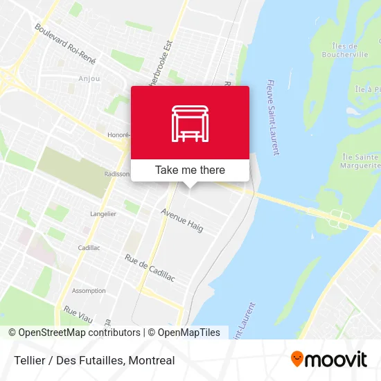 Tellier / Des Futailles map