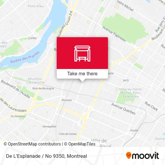 De L'Esplanade / No 9350 map